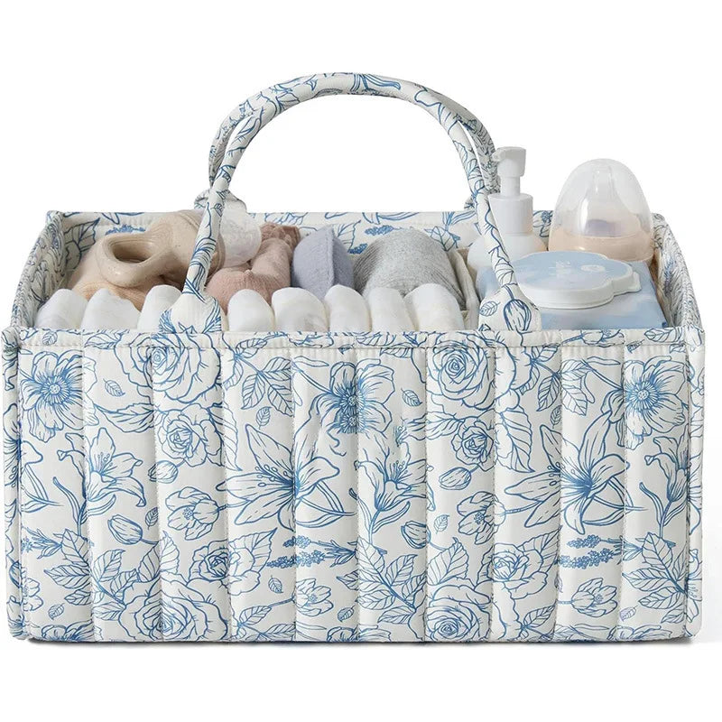 Floral Nursery Diaper Caddy
