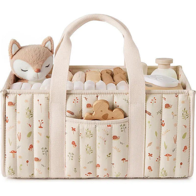 Floral Nursery Diaper Caddy