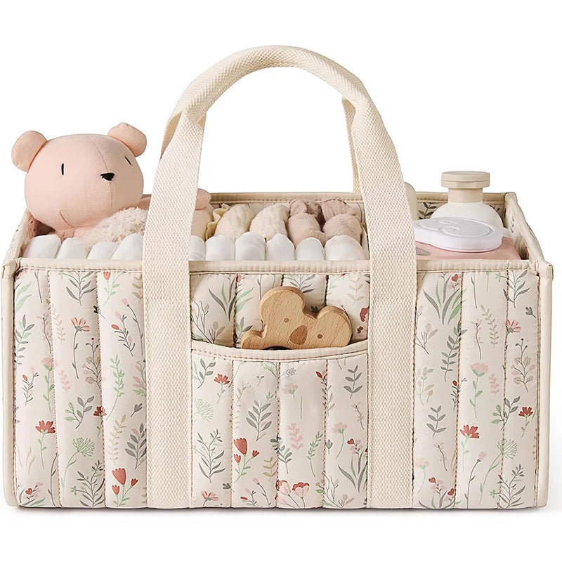 Floral Nursery Diaper Caddy