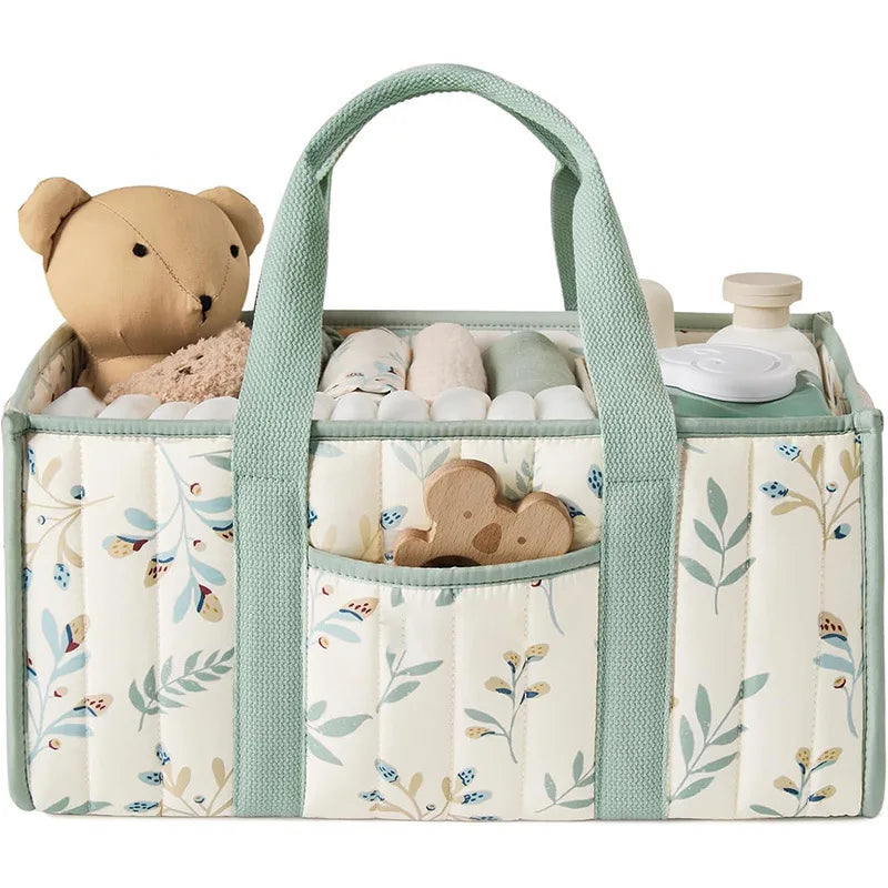 Floral Nursery Diaper Caddy